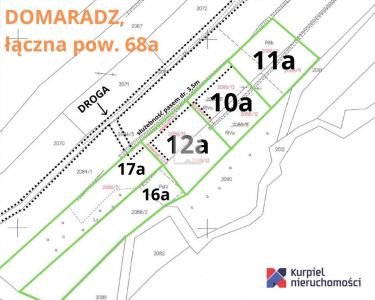 Na sprzedaż działki budowlane w Domaradzu