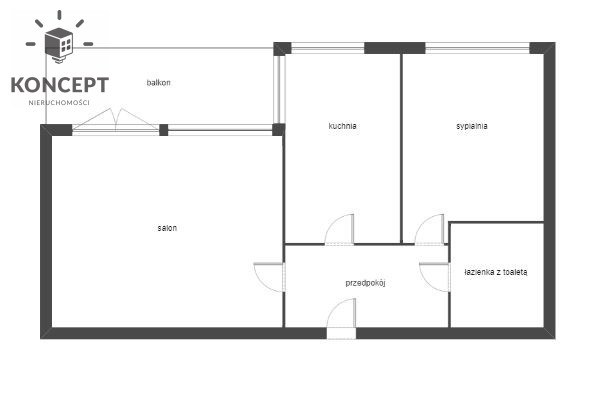 Rozkładowe 2-pok. mieszkanie | Balkon | Ogrody Hallera miniaturka 11