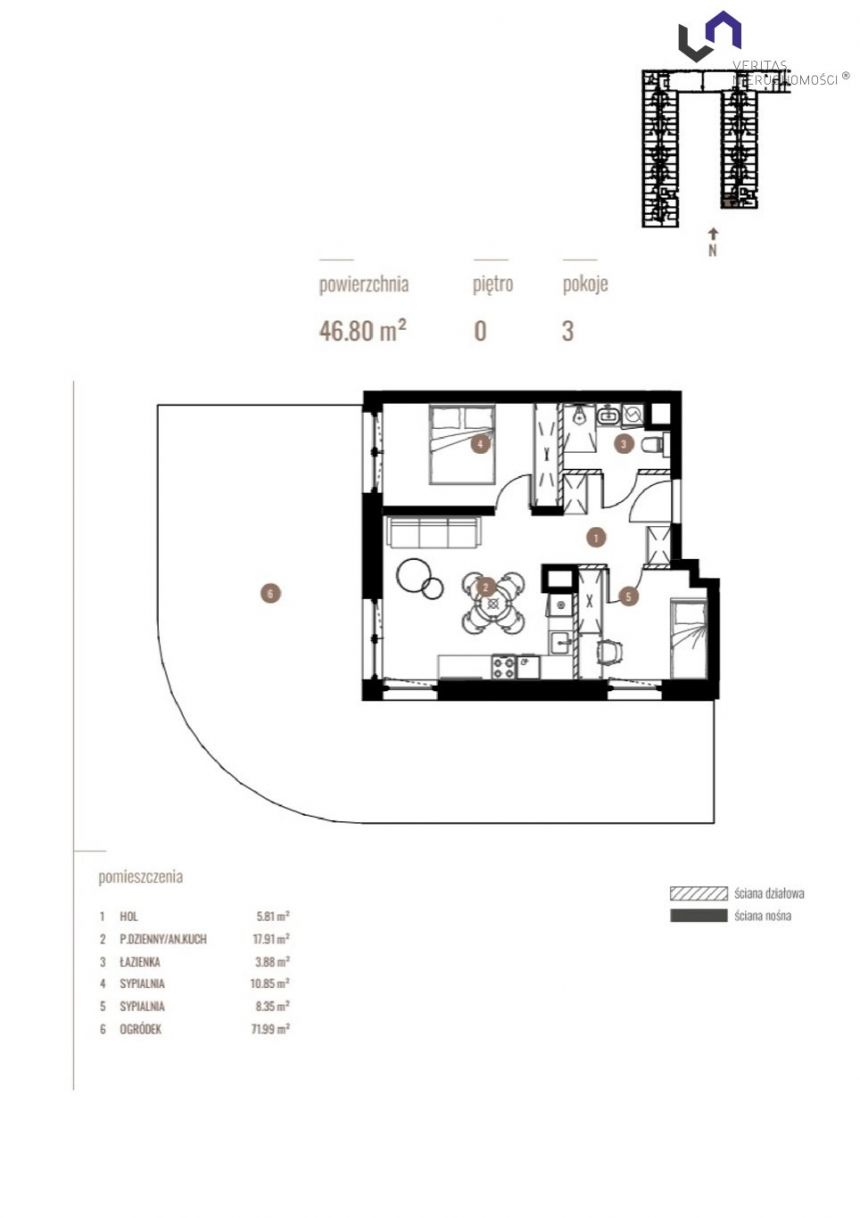 Katowice Dolina Trzech Stawów, 650 520 zł, 46.8 m2, w apartamentowcu miniaturka 2