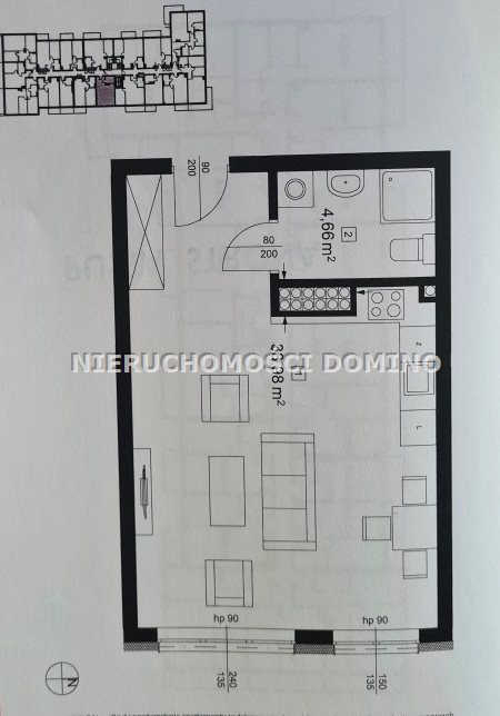 Łódź Bałuty, 368 000 zł, 38.64 m2, kawalerka miniaturka 4