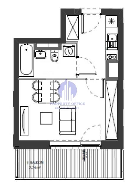 Śródmieście: mieszkanie 28,94 m2 - zdjęcie 1
