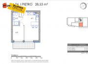 Kraków Ruczaj, 496 500 zł, 28.53 m2, M2 miniaturka 2