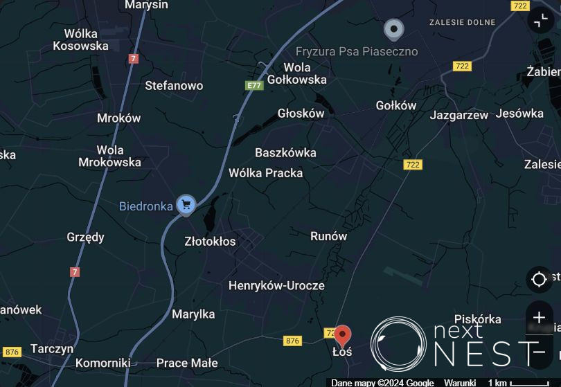 Łoś, 899 000 zł, 39.66 ar, droga dojazdowa utwardzona miniaturka 9