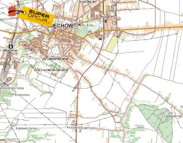 Miechów, 10 000 zł, 57.55 ar, droga dojazdowa asfaltowa
