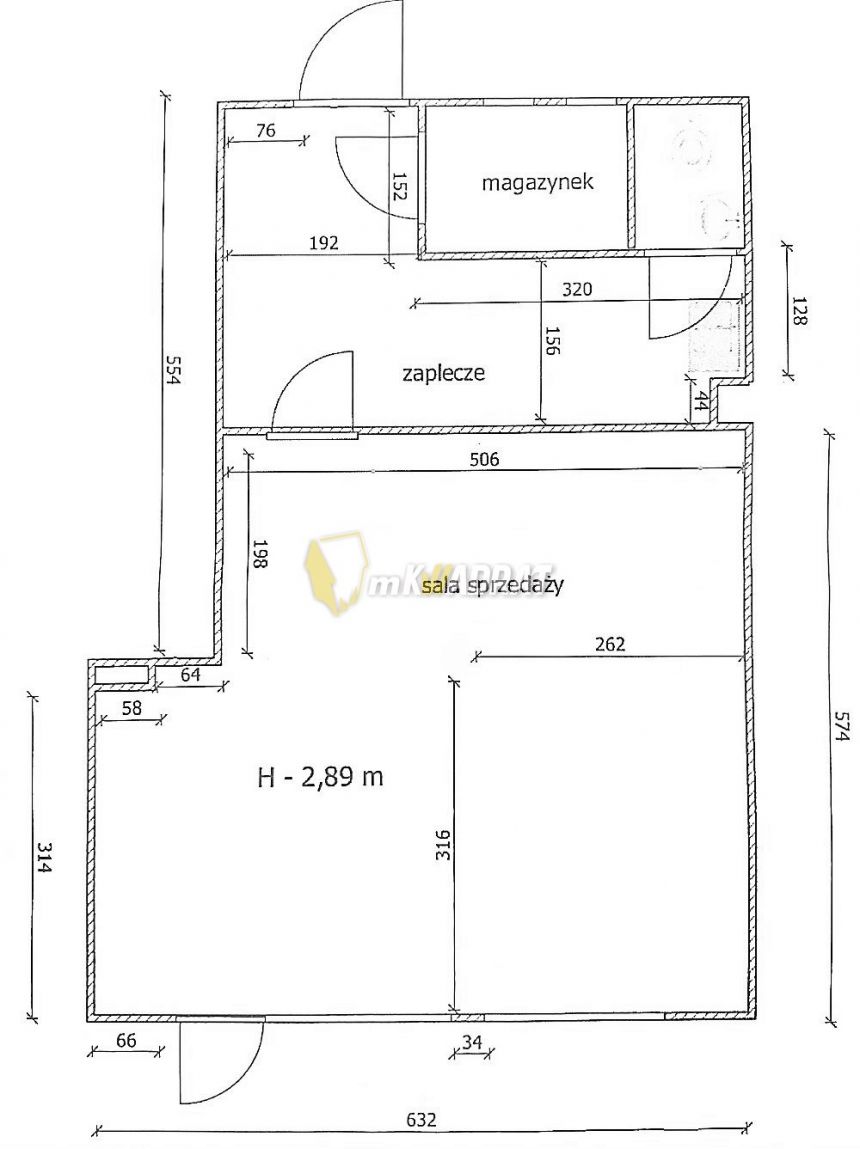 Ełk Centrum, 1 850 zł, 50 m2, 3 pokoje miniaturka 2