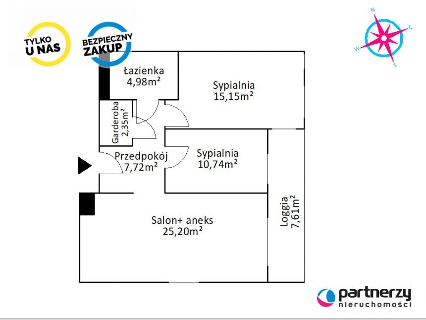 Gdańsk Łostowice, 650 000 zł, 66.14 m2, M3 miniaturka 10