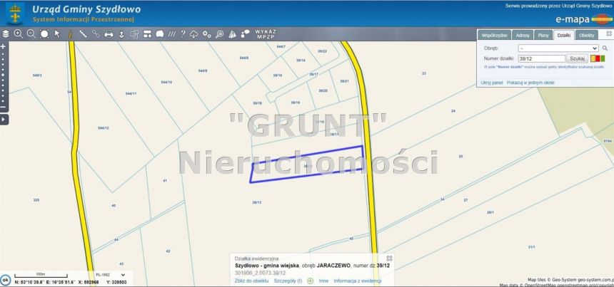 Jaraczewo, 474 540 zł, 86.26 ar, przyłącze elektryczne miniaturka 3