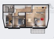 Mieszkanie 3pok, 68,48m2 z balkonem 5,54m2, tuż obok parku/  Brochów Wrocław miniaturka 8