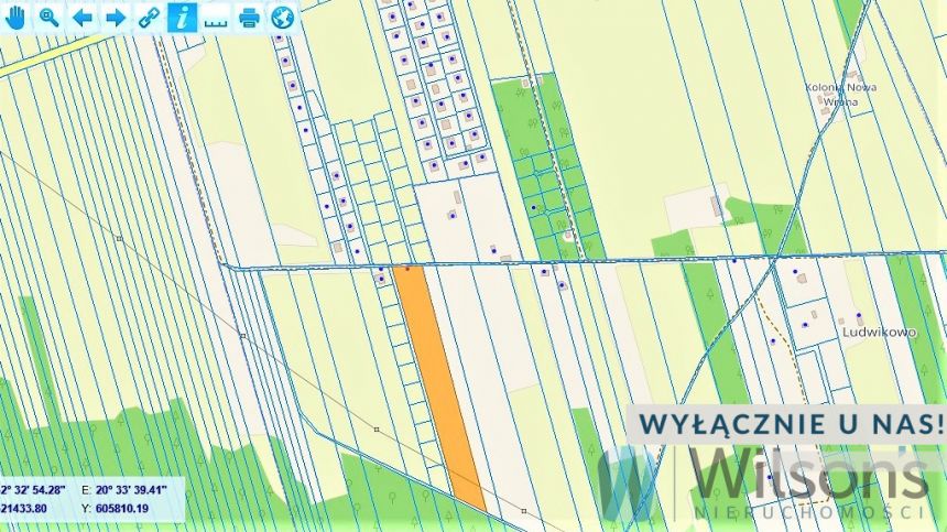 Ludwikowo, 1 049 400 zł, 1.98 ha, przyłącze prądu - zdjęcie 1