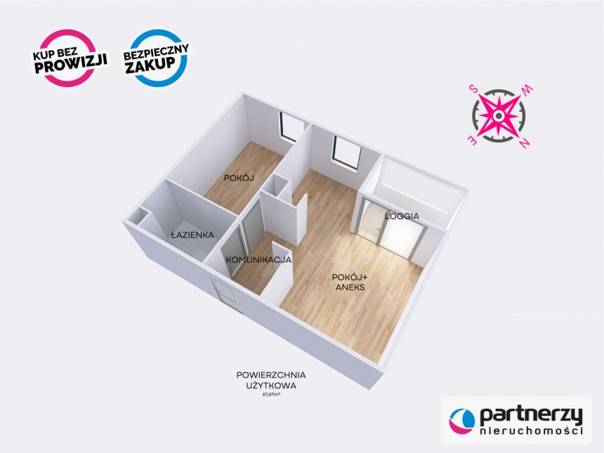 Gdańsk Oliwa, 1 099 000 zł, 41.61 m2, z balkonem miniaturka 20