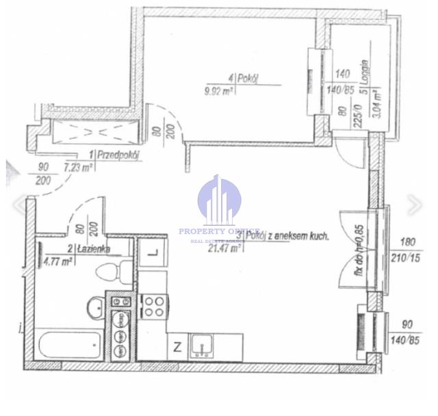 Bielany: biuro 43,39 m2 - zdjęcie 1