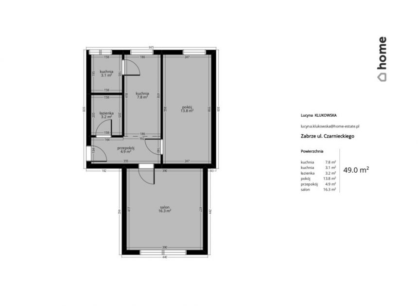 2- pokojowe mieszkanie, niski blok, Zabrze miniaturka 10