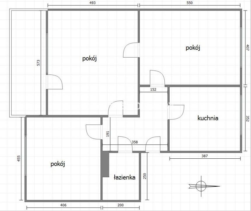 Kraków Osiedle Oficerskie, 3 600 zł, 97.4 m2, po remoncie miniaturka 2