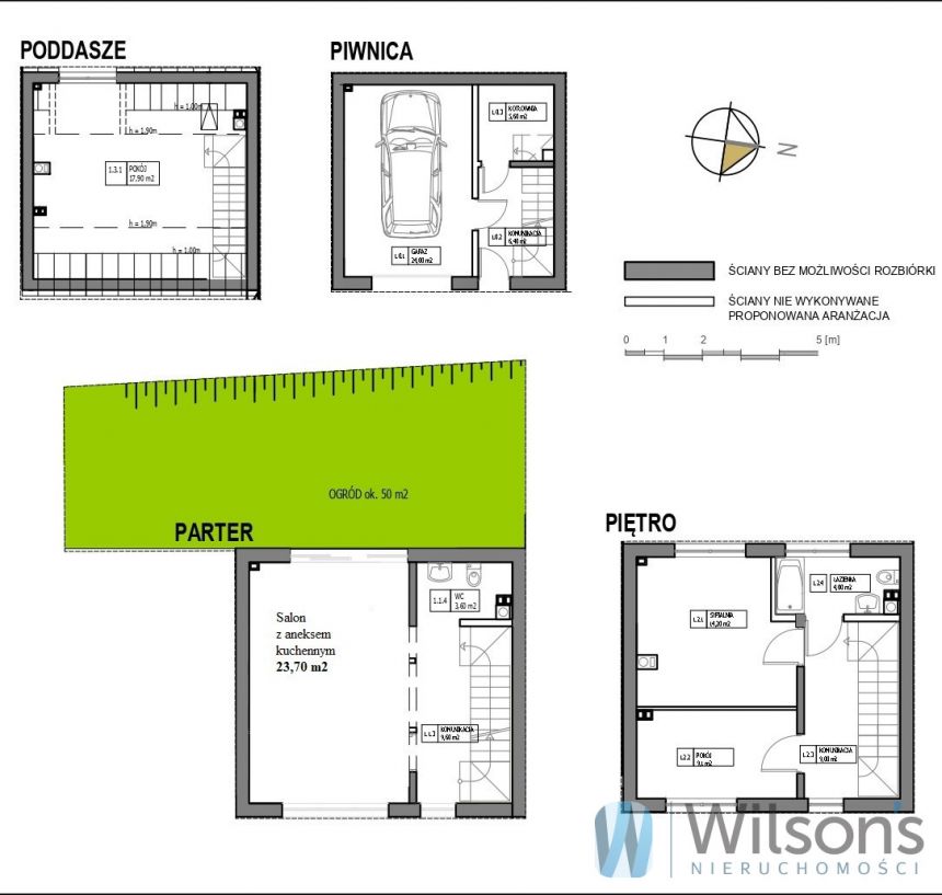 Gdańsk Siedlce, 1 490 000 zł, 127.1 m2, segment skrajny miniaturka 7