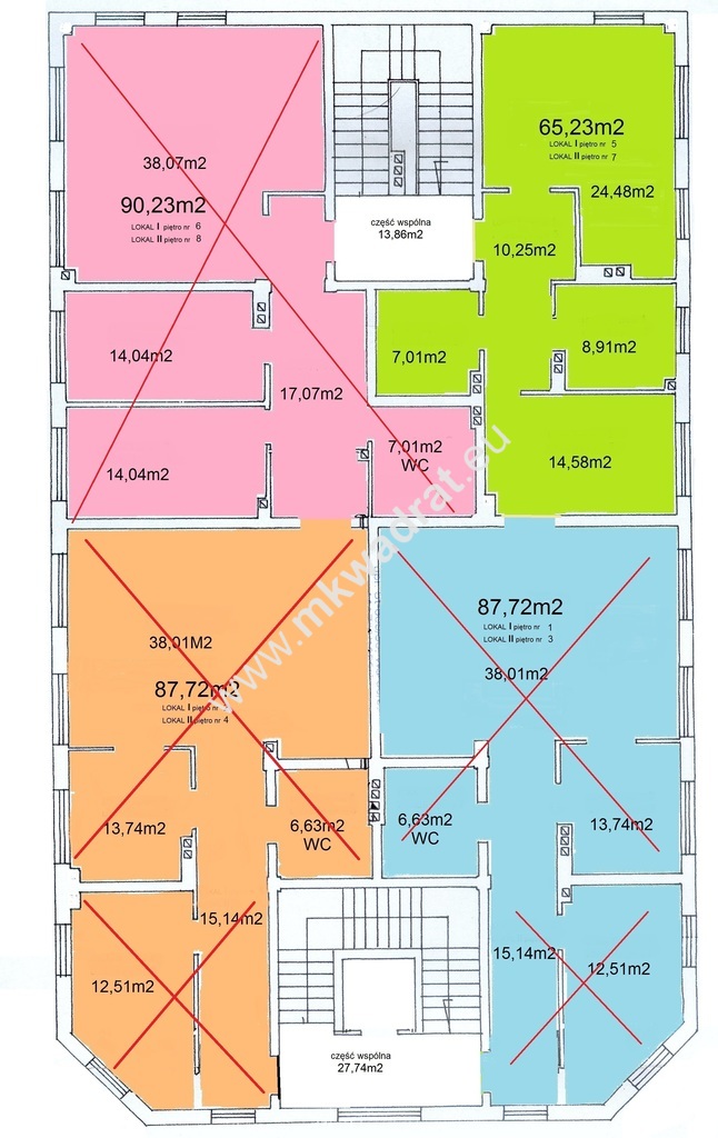 4 pokoje biurowe 65m2, MEDIA , 3 m-ca parking miniaturka 7