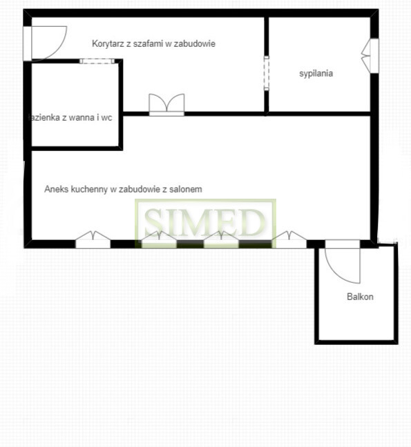 2 pokoje, cisza, blisko metra , dobry dojazd miniaturka 12