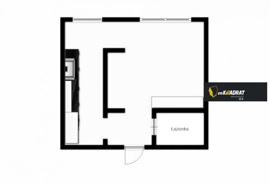 Ełk Osiedle Tuwima, 169 000 zł, 24 m2, w bloku miniaturka 4