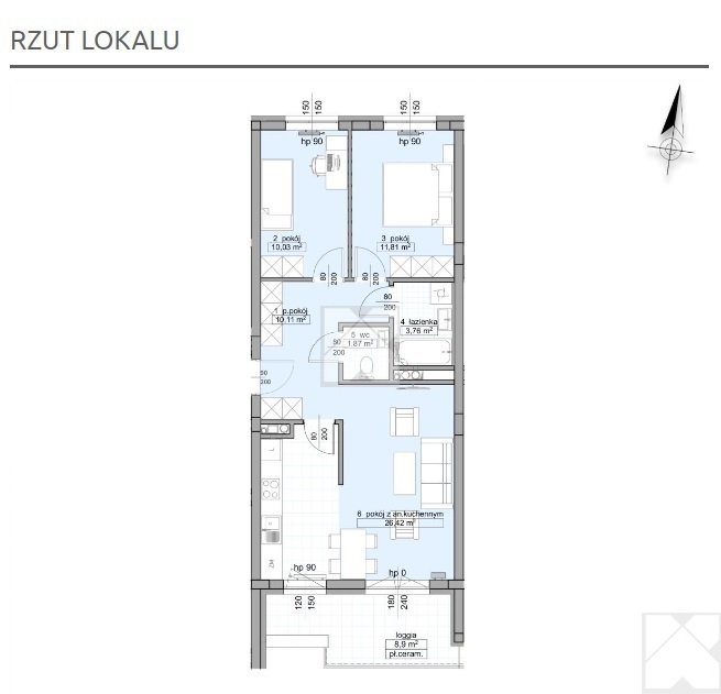 Promocja -400 zł/m2 | 3 pok. | 64 m2 | Odbiór 2025 miniaturka 2