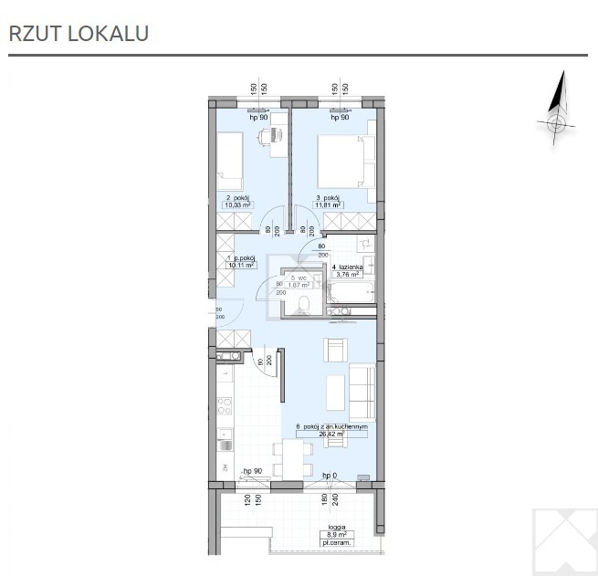 Trzypokojowe mieszkanie o pow. 64 m2 | Odbiór 2025 miniaturka 2