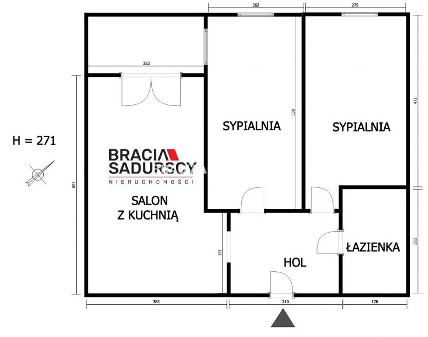 3 pok 58m2 nowe budowni Grzegórzki blisko Mogilski miniaturka 14