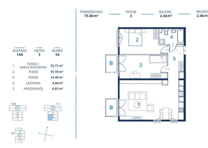 Gotowa inwestycja - metraże od 39 m2, Kraków miniaturka 10