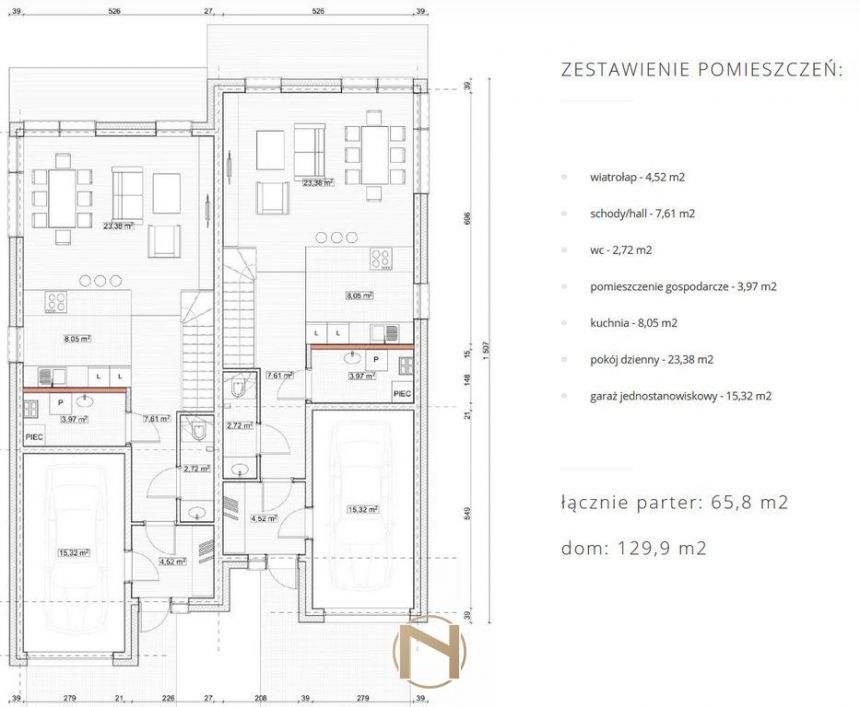 Gorzów Wielkopolski, 589 000 zł, 129.9 m2, z cegły miniaturka 13