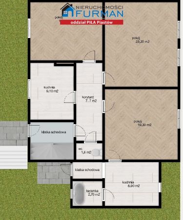 Piła, 310 000 zł, 85.93 m2, M3