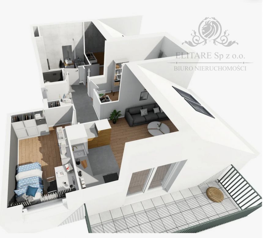 Termin na 11.2024/Mieszkanie 4 pok, 59,8m2 balkon, Księże Wielkie miniaturka 6