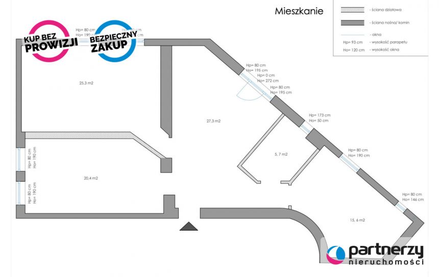 Gdańsk Wrzeszcz Górny, 1 179 000 zł, 96.57 m2, M4 miniaturka 17