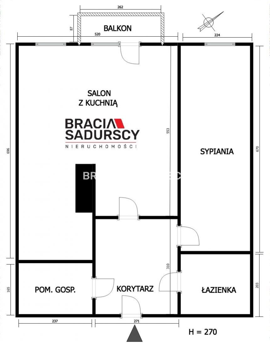 2 pokojowe 65m2, Wrocławska, Krowodrza, apartament miniaturka 17