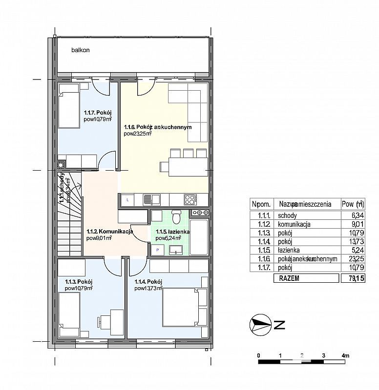 Rzeszów Budziwój, 435 655 zł, 79.21 m2, 5 pokojowe miniaturka 4