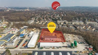 Kraków ul. Zawiła biurowiec z halą