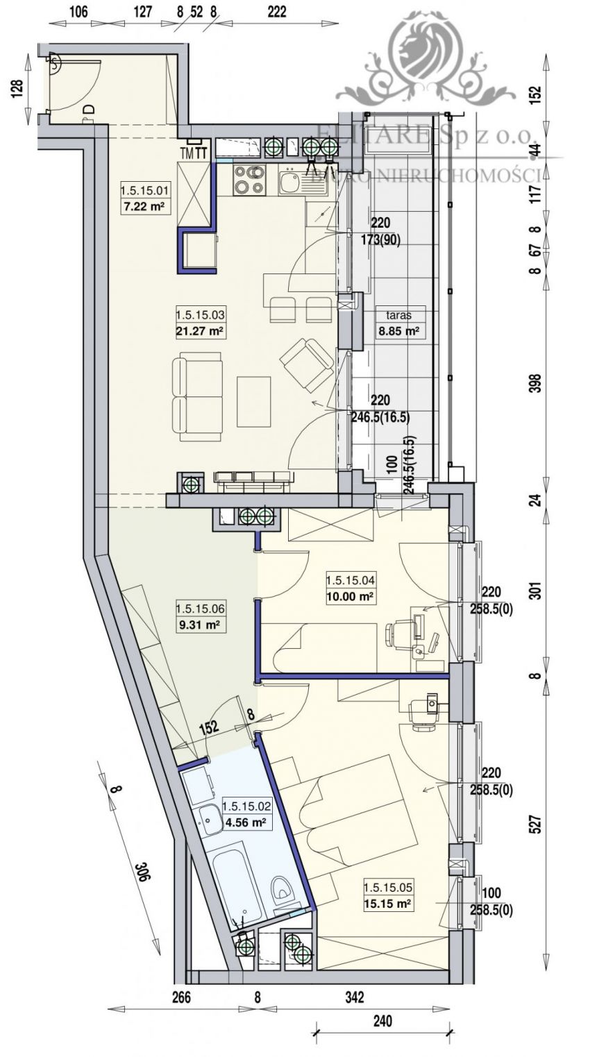 Mieszkanie 67,51m2 , 3 pokojowe w Centrum Wrocławia /Stare Miasto miniaturka 3