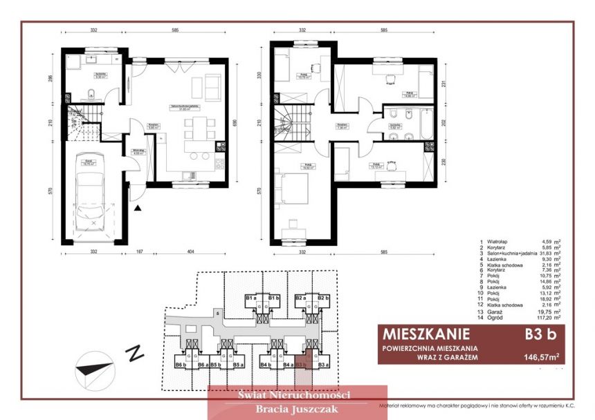 Gotowy segment; 5 pokoi;pompa ciepła; ogród 117 m2 miniaturka 5