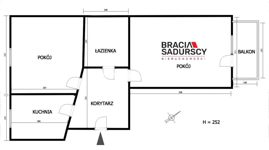 Kraków Salwator, 1 030 000 zł, 58.91 m2, M2 miniaturka 21