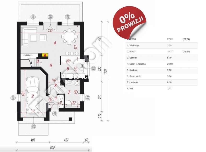 DOM WOLNOSTOJĄCY 136m2 /bez prowizj miniaturka 8