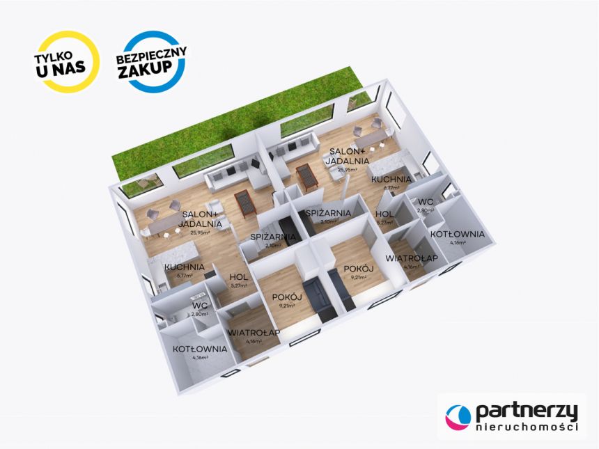 Gdańsk Osowa, 1 190 000 zł, 120 m2, bliźniak miniaturka 6