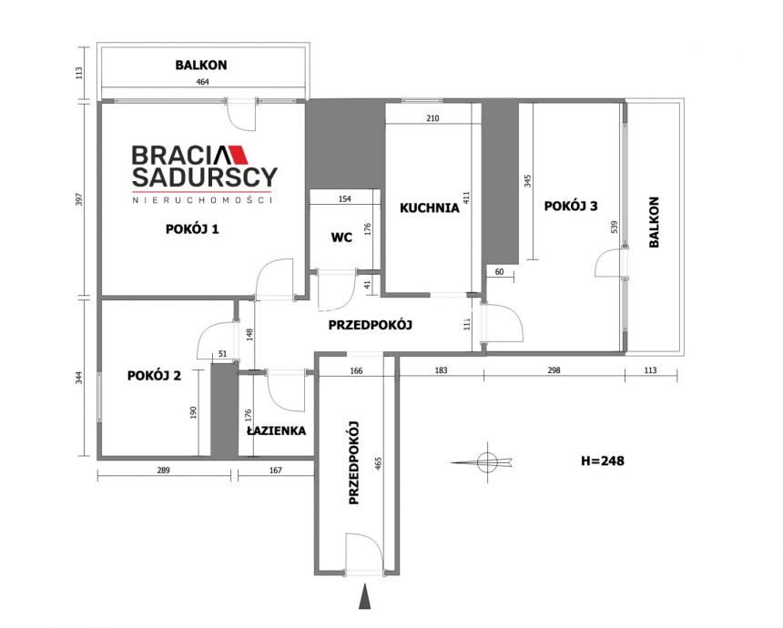 Kraków Kurdwanów, 839 000 zł, 68.3 m2, w bloku miniaturka 18