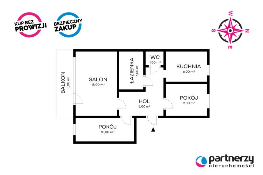 Gdańsk Piecki-Migowo, 640 000 zł, 53 m2, 3 pokojowe miniaturka 11