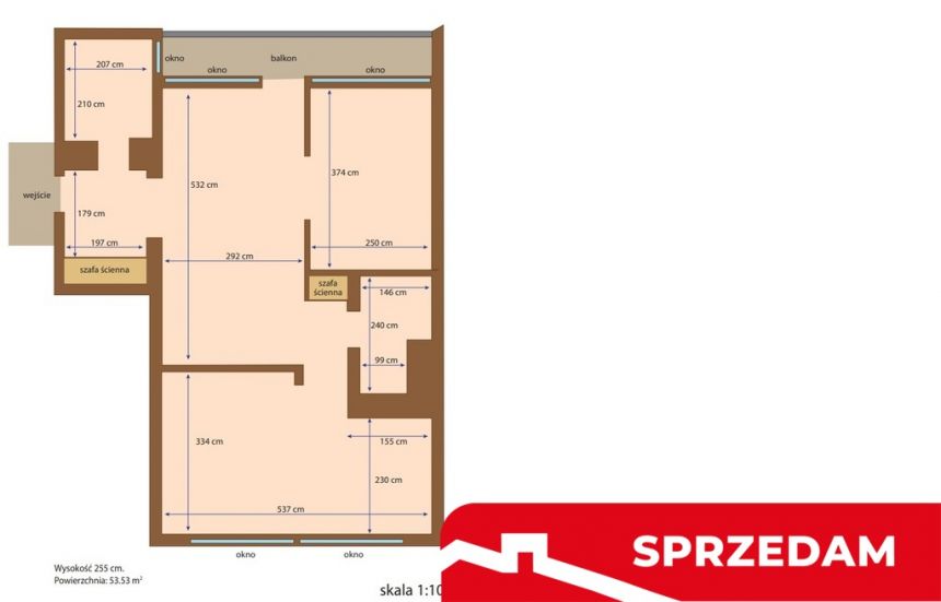 Mieszkanie 53,53 m2 w centrum Warszawy. - zdjęcie 1