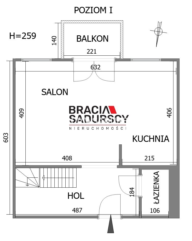 Kraków Krowodrza, 980 000 zł, 75.83 m2, z balkonem miniaturka 3