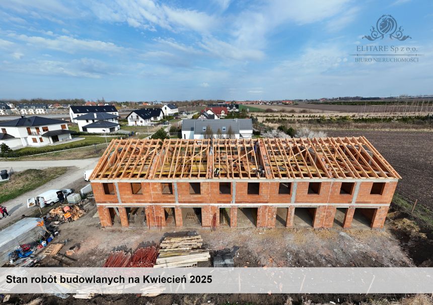 DOM szereg środkowy 102,50m2 z działką 148m2m2, Iwiny Siechnice miniaturka 8