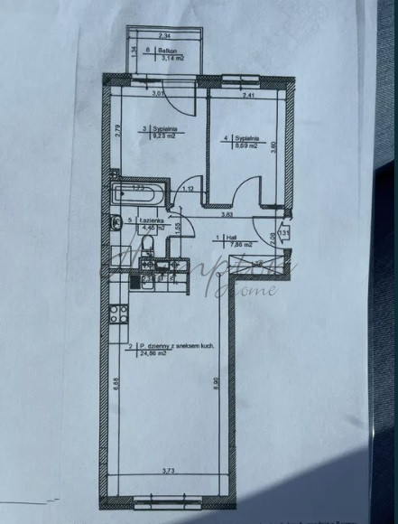 Warszawa Ochota, 1 050 000 zł, 55 m2, pietro 6 miniaturka 7