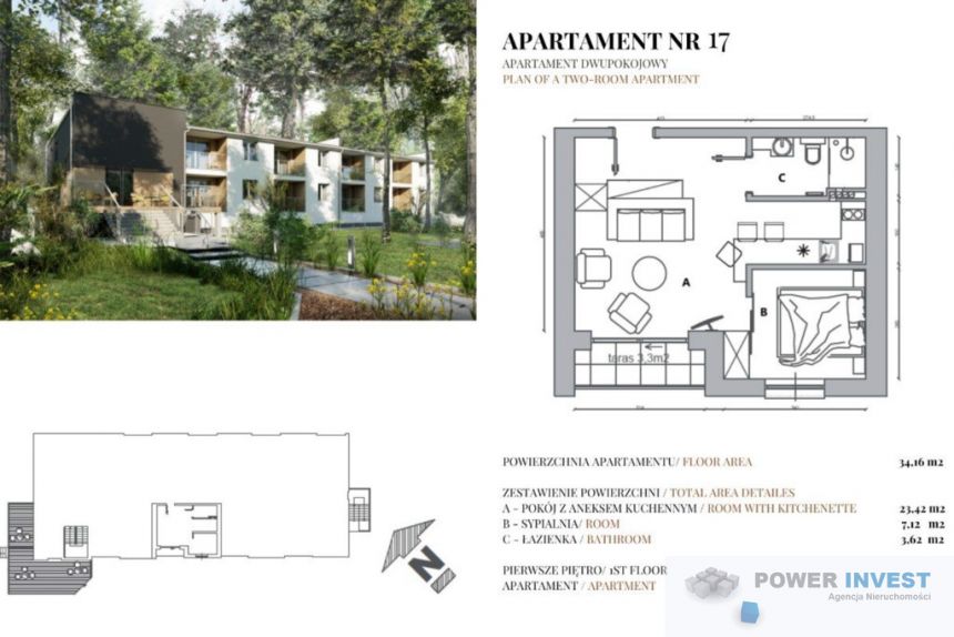 Apartament 2-pokojowy | BALKON miniaturka 11