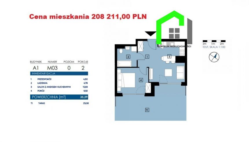 Rzeszów, 208 211 zł, 35.29 m2, M2 miniaturka 3