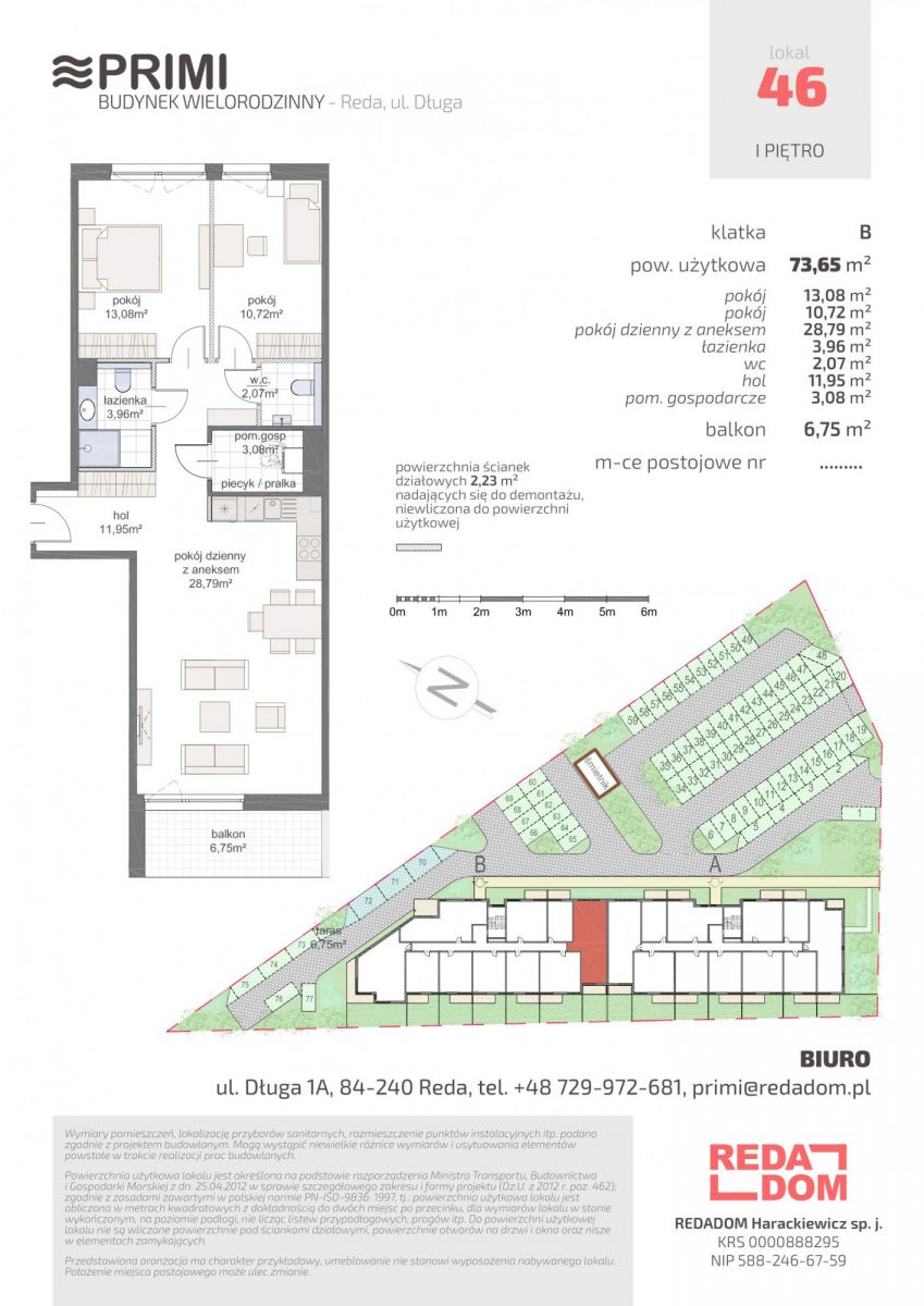 Reda, 469 000 zł, 73.65 m2, M3 miniaturka 7