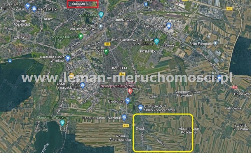 Lublin Abramowice, 350 000 zł, 24.07 ar, woda w drodze - zdjęcie 1