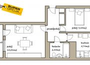 Kraków Olsza, 558 000 zł, 38.29 m2, z loggią miniaturka 4