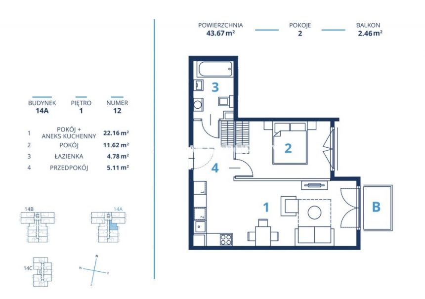 Gotowa inwestycja - metraże od 39 m2, Kraków miniaturka 9