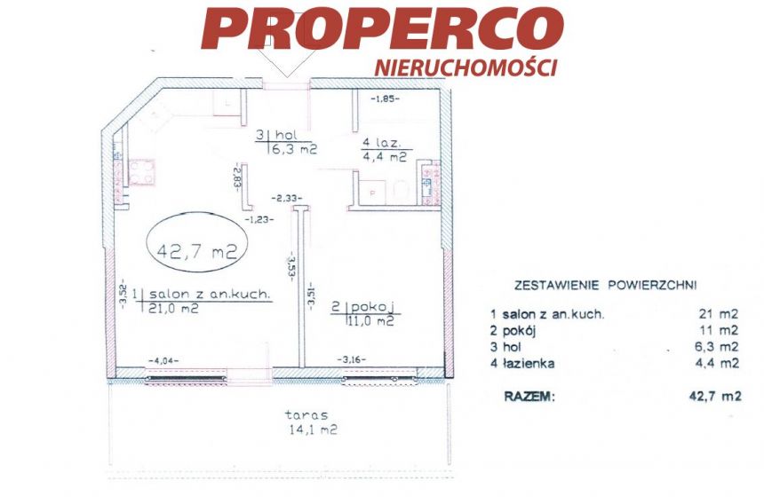 Mieszkanie 2pok 42m2 taras 14m2 Miasteczko Wilanów miniaturka 13